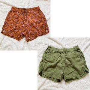 Bundle of 2 Madewell Drapey Pull-On Shorts
